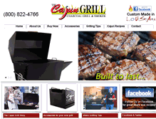 Tablet Screenshot of cajungrill.com
